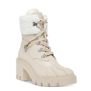 Steve Madden Women 6.5 M Sand Tan Northern Lined Hiking Boots NIB HQ6